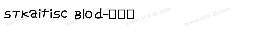 STKaitiSC Blod字体转换